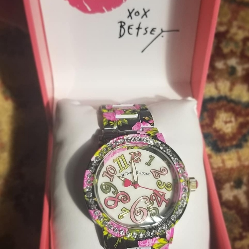 Betsey Johnson Floral Watch